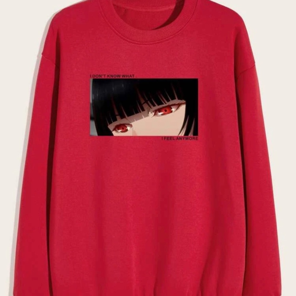 Figure And Slogan Graphic Sweatshirt